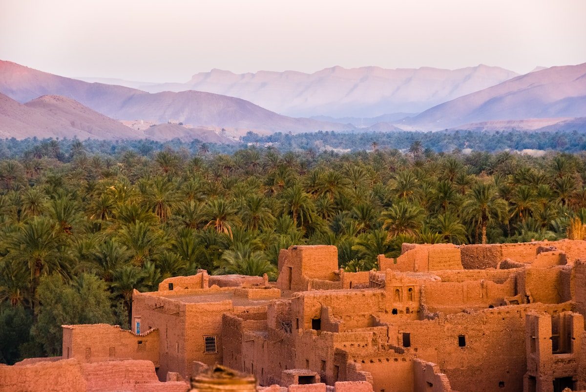 Kasbah in the foothills of the Atlas Mountains