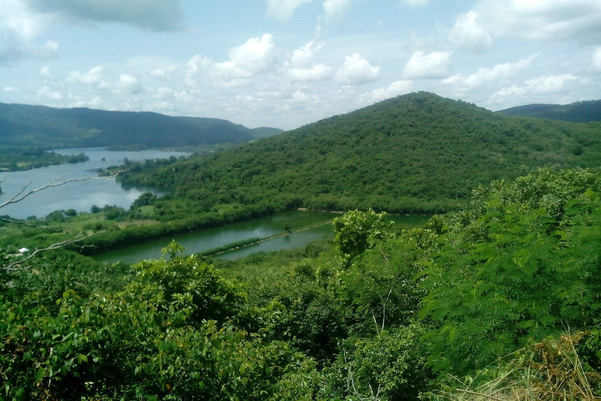 Lake Volta from the Akosombo hills